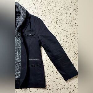 Express Men's Black Trench Coat